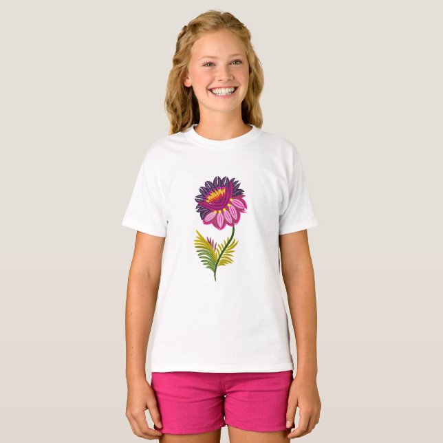 Beautiful flower T-Shirt (Front Full)