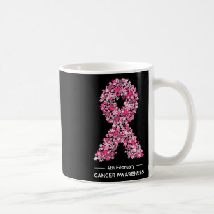 Beautiful Flower World Cancer Day Awareness 1 Coffee Mug