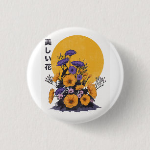 beautiful Flowers 3 Cm Round Badge