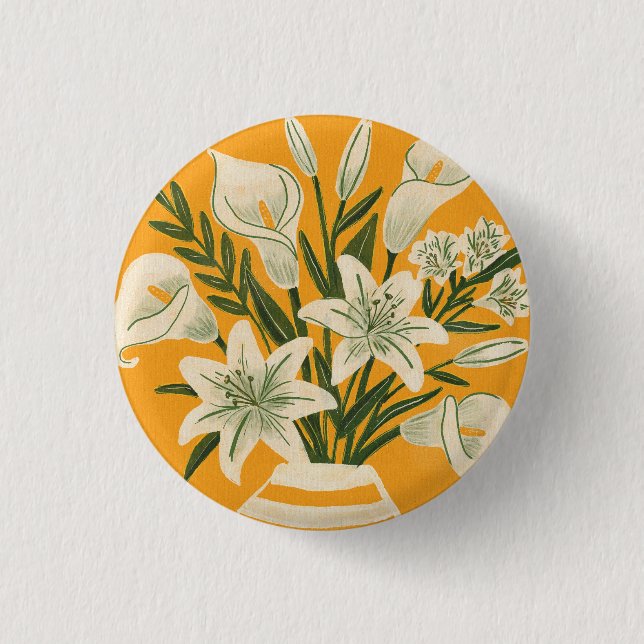 Beautiful Flowers 3 Cm Round Badge (Front)