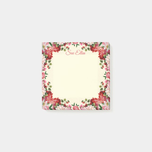 Beautiful Flowers 402 Post-It Notes (Front)