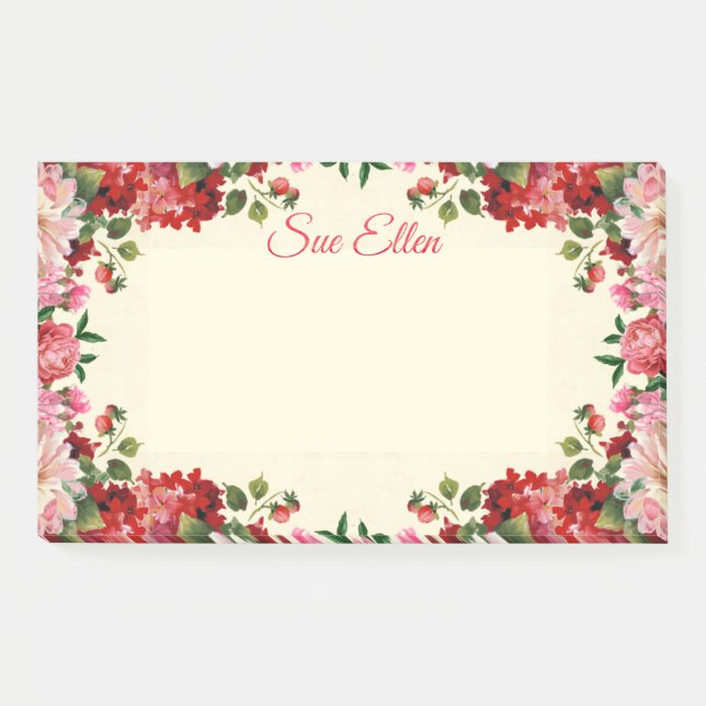 Beautiful Flowers 402 Post-It Notes (Front)