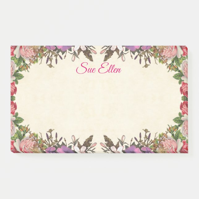 Beautiful Flowers 987 Post-It Notes (Front)