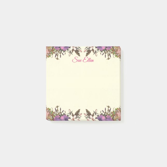 Beautiful Flowers 987 Post-It Notes (Front)