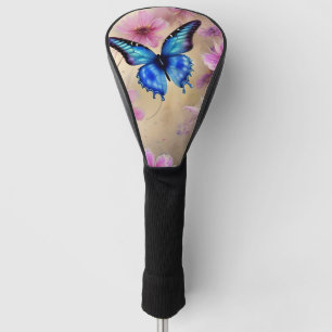 Beautiful Flowers and Butterfly Golf Head Cover