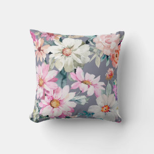 Beautiful flowers and leaves paintedart,flower,abs cushion
