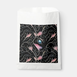 Beautiful Flowers and Swirls Pattern Favour Bags