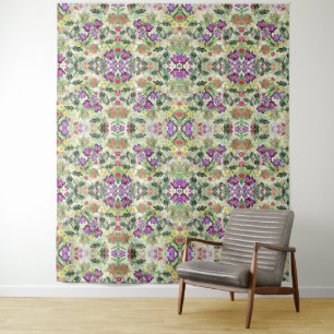 Beautiful Flowers Blooming Summer Garden Tapestry