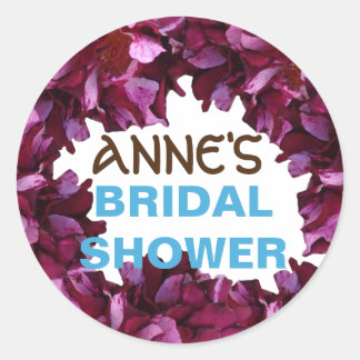 Beautiful Flowers Bridal Shower Sticker