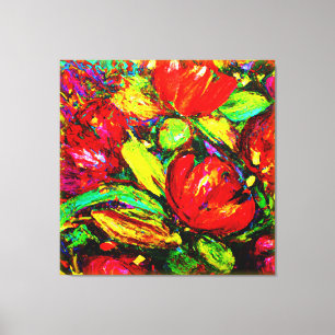 "Beautiful Flowers" Cute Art. Buy Now Canvas Print