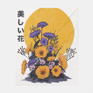 beautiful Flowers Fleece Blanket