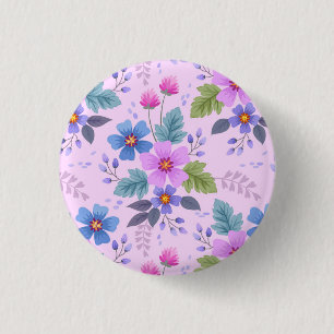 Beautiful Flowers Floral Pattern-36841 3 Cm Round Badge