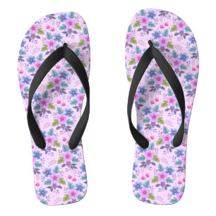 Beautiful Flowers Floral Pattern-36841 Jandals