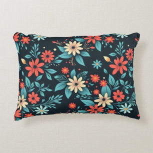 Beautiful Flowers Floral Pattern Decorative Cushion