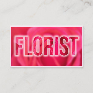Beautiful flowers for floristic and garden experts business card