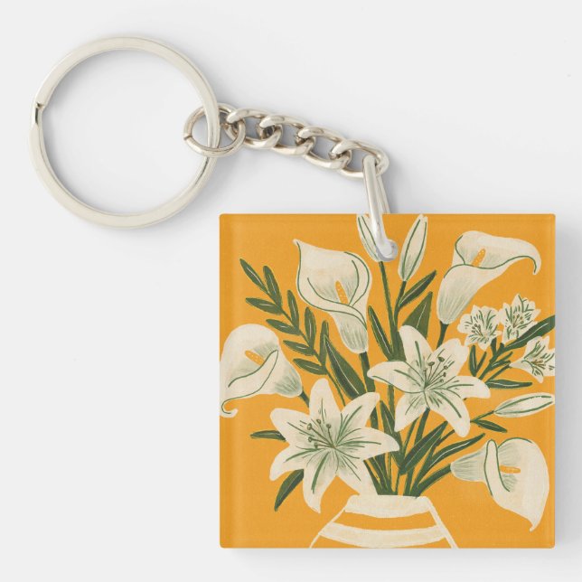 Beautiful Flowers Key Ring (Front)