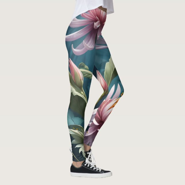 Beautiful Flowers  Leggings (Right)