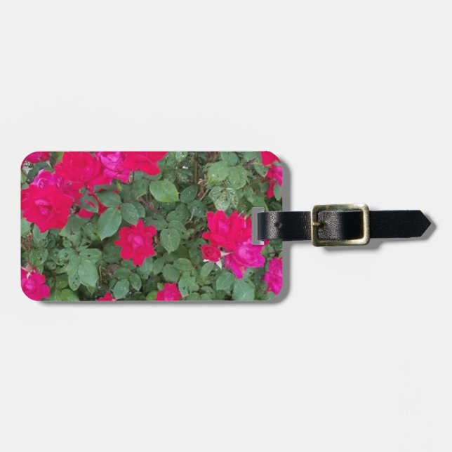 Beautiful Flowers Luggage Bag Tag (Front Horizontal)