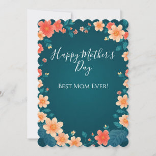 Beautiful Flowers Mother's Day Greeting Card