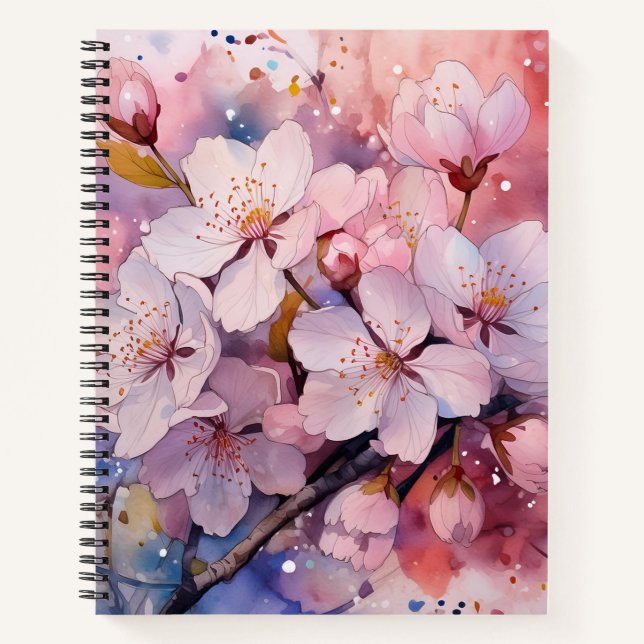 Beautiful Flowers  Notebook (Front)