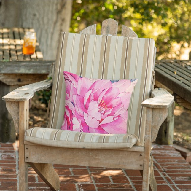 Beautiful flowers outdoor pillow (Chair)
