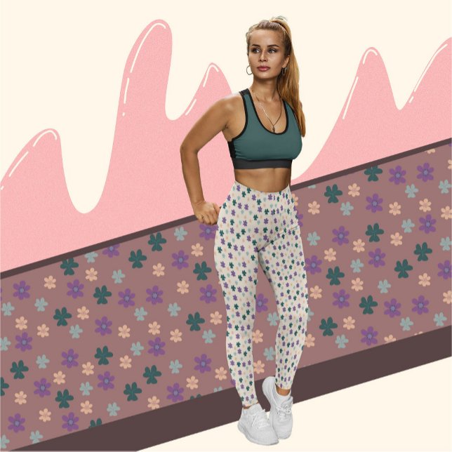 Beautiful Flowers Pattern Leggings (Creator Uploaded)