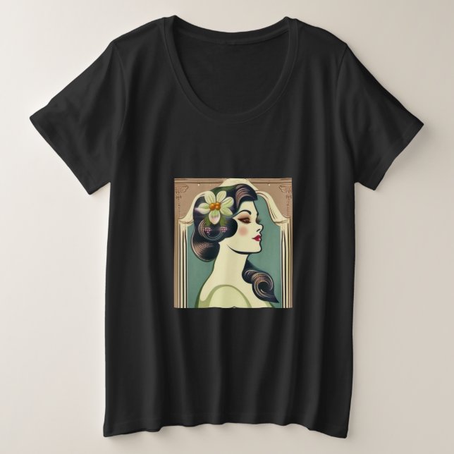 Beautiful Flowers  Plus Size T-Shirt (Design Front)