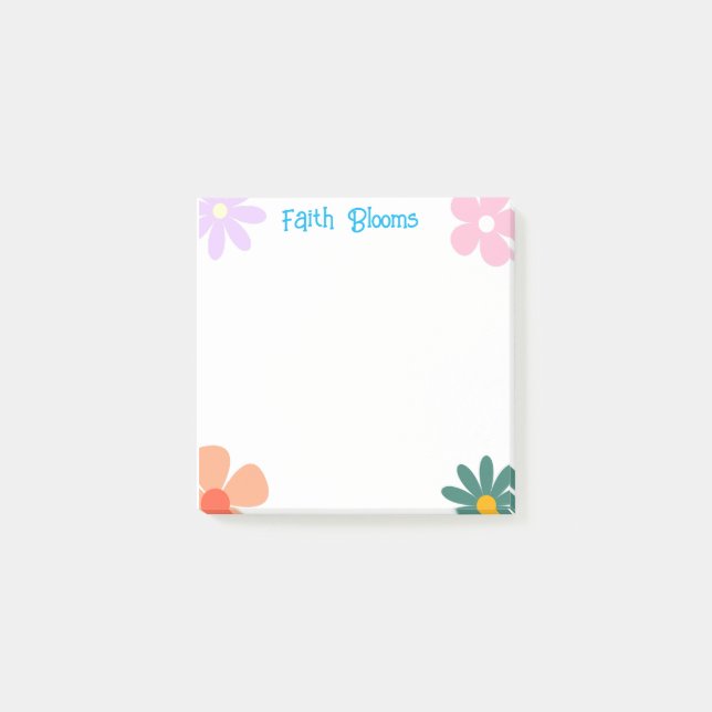 Beautiful flowers  post-it notes (Front)