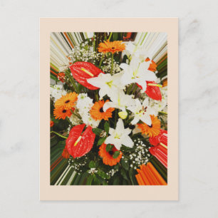 Beautiful flowers postcard