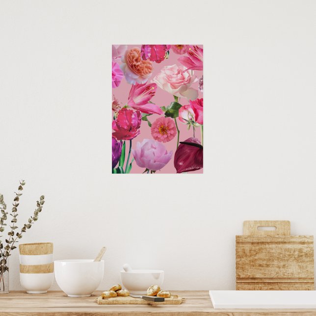 Beautiful flowers poster (Kitchen)