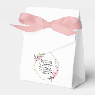 Beautiful Flowers Psalm 91 Favor Box