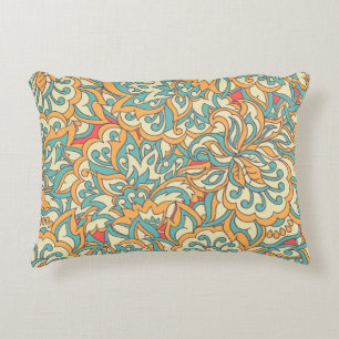 beautiful flowers seamless pattern. floral vintage decorative cushion