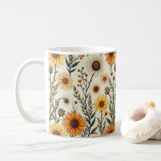 Beautiful flowers that resemble fall coffee mug