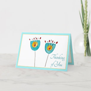 Beautiful Flowers Thinking of You Card