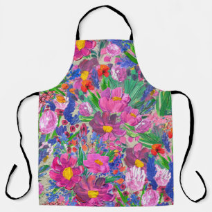 Beautiful Flowers: Wildflower Watercolor Wallpaper Apron