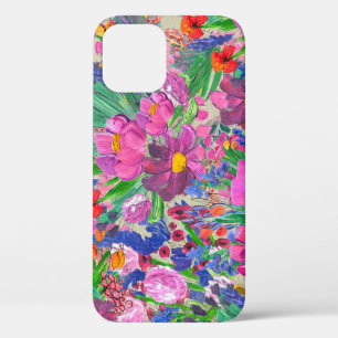 Beautiful Flowers: Wildflower Watercolor Wallpaper iPhone 12 Case