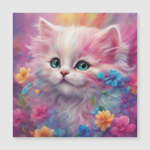 Beautiful Fluffy White Cat