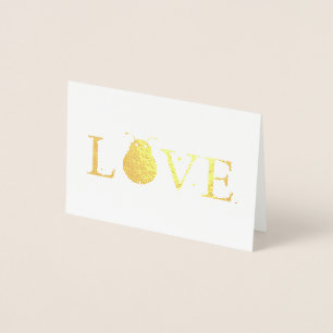 Beautiful Foil 'Love Bug' Card