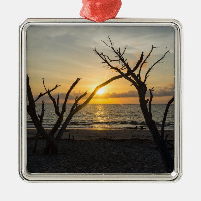 Beautiful Folly Morning Metal Tree Decoration (Front)