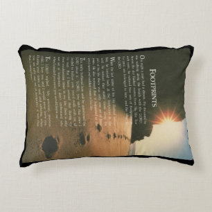 Beautiful Footprints Throw Pillow
