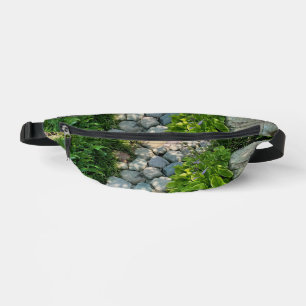 Beautiful forest scene sunny stone walkway photo bum bags