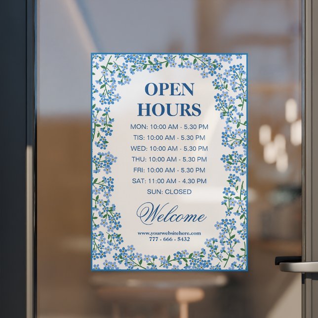 Beautiful Forget Me Not Border Open Hours (Creator Uploaded)