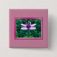 Beautiful Framed “Crackel Framed Dragonfly” Artwor