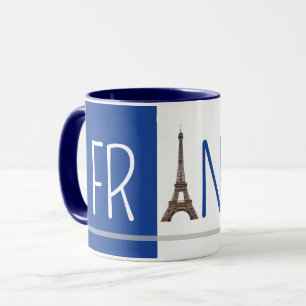 Beautiful France Flag Mug version Eiffel Tower