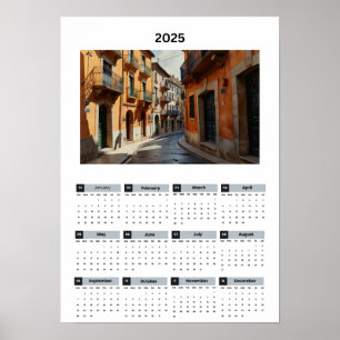 Beautiful France View Calendar Poster