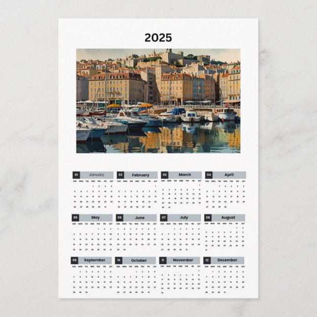 Beautiful France View Calendar Programme (Front)