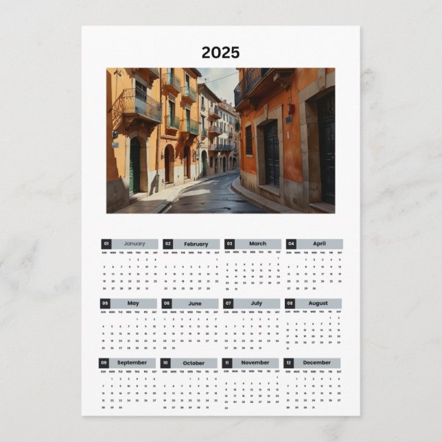 Beautiful France View Calendar Programme (Front)