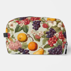 Beautiful Fruits and Delicate Flowers French Style Dopp Kit
