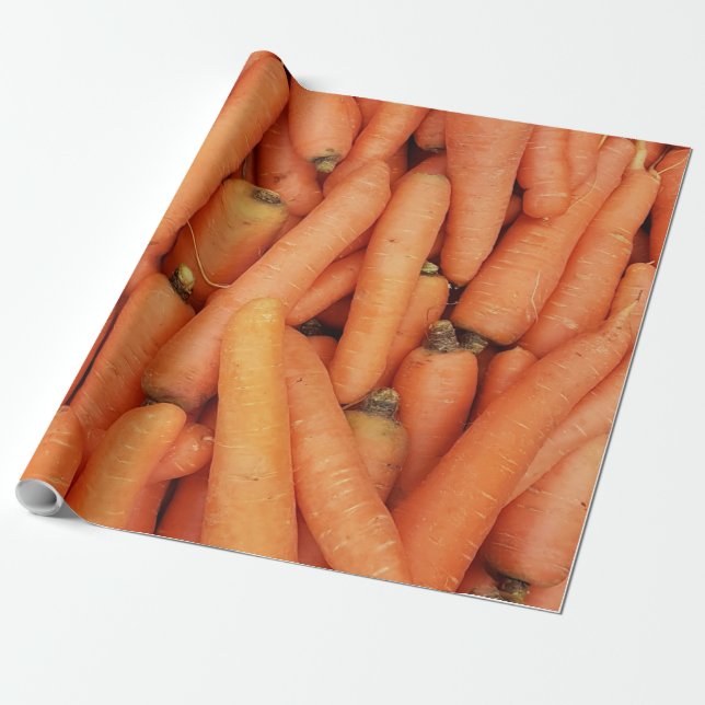 Beautiful Fruits And Vegetables Wrapping Paper (Unrolled)