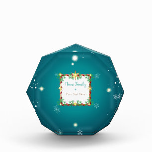 Beautiful Funny Design with Winter Holiday Santa Photo Block